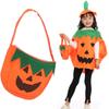 Halloween Costume Set: Pumpkin Cloak, Hat, and Bag for Boys, Girls, Adults, and Children - Perfect for Ghost Festival Dress-Up