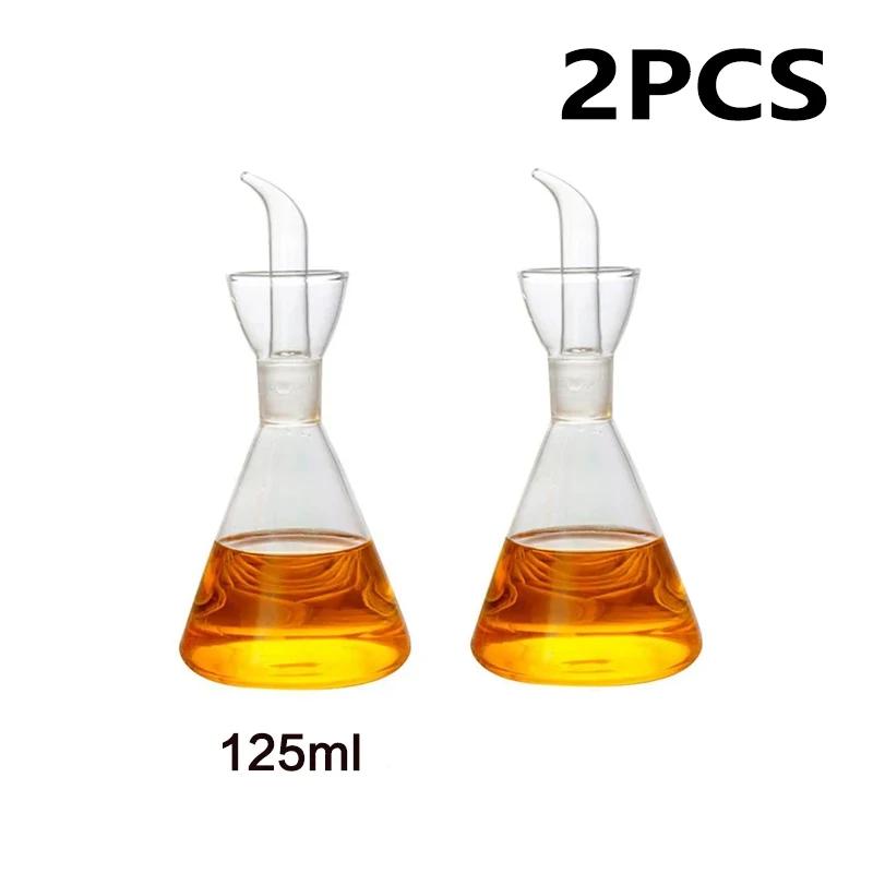 High Borosilicate Glass Anti-drip Oil Bottle Household Leak-proof Oil Vinegar Pots Kitchen Soy Sauce Seasoning Oil Pot Tool