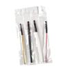 Long Handle Synthetic Fiber Lip Brush with Wooden Handle for Makeup and Concealer