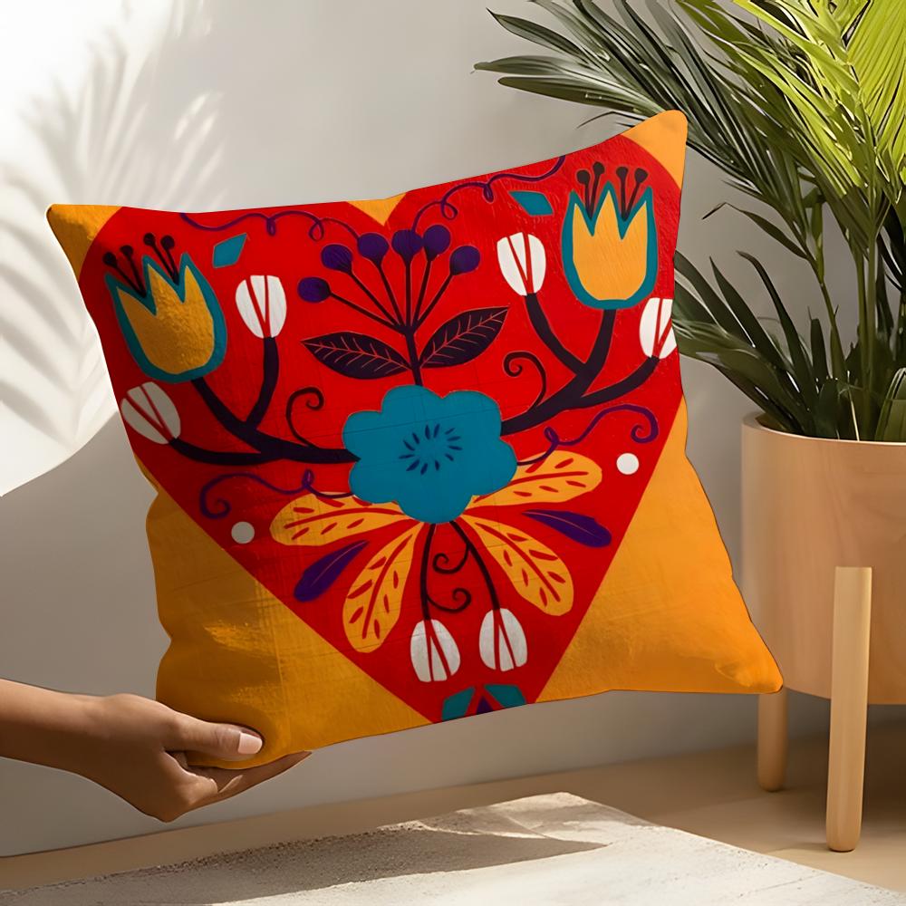 Blue Bird Home Decor Print Pillow Case Home Living Room Decoration Linen Pillowcover Pillow Cases Cushion Cover