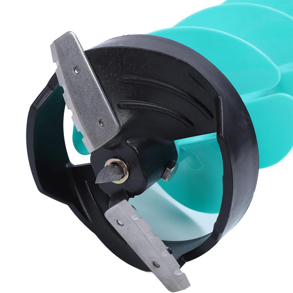 6in Electric Ice Auger Kit Incisive Blades Impact Resistant Ice Drill Auger with Positioner for Fishing Emergency