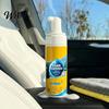 Detergente Schiumogeno Senza Risciacquo Spray Detergente Profondo Multifunzionale Senza Risciacquo con Spugna Asciugamano Rimuovi Macchie Tessuto per Interni Auto Cucina Grasso Bagno