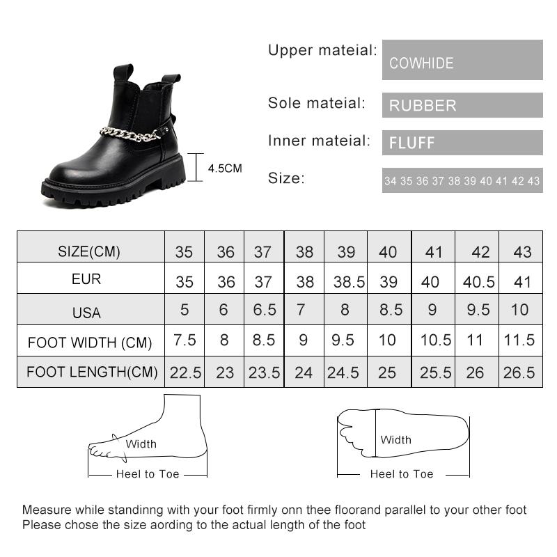Fashion AIYUQI Boots Women Winter Genuine Leather Large Size 41 42 Fur Women Ankle Boots Fashion British Style Women Chelsea  boots