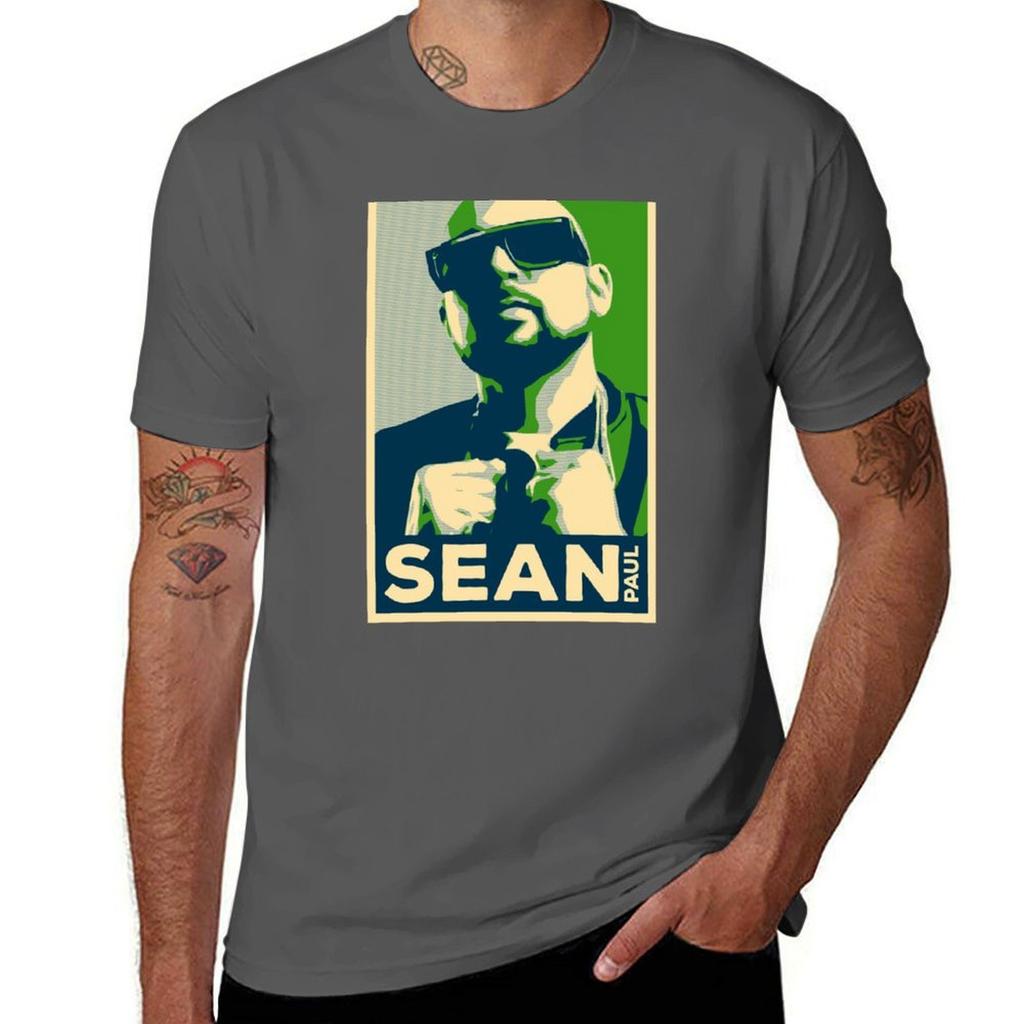 Jamaica Icons Sean Paul HOPE Famous Jamaican Singer TShirt Tough Fabric Work Tee