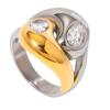 Flower Shape Geometric Open Jewelry Delicate Finger Rings Stainless Steel Texture Suitable for Various Occasion