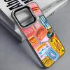Sardines Fish Art Canned food Phone Case For iPhone 17,16,15,14,13,12,11 Plus,Pro Max,Colored Silver Phone Case