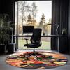 Genshin Impact Printed Round Rug Carpet Chair Rug Area Rug Entryway Doormats,for Office Chair Living Room Bedroom Kitchen Room.