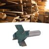 Freza CNC 4 Flute în Formă de T pentru Nivelarea Suprafeței Plăcii de Bază, Freză pentru Prelucrarea Lemnului, Coadă 1/2 Inch, 2 Inch