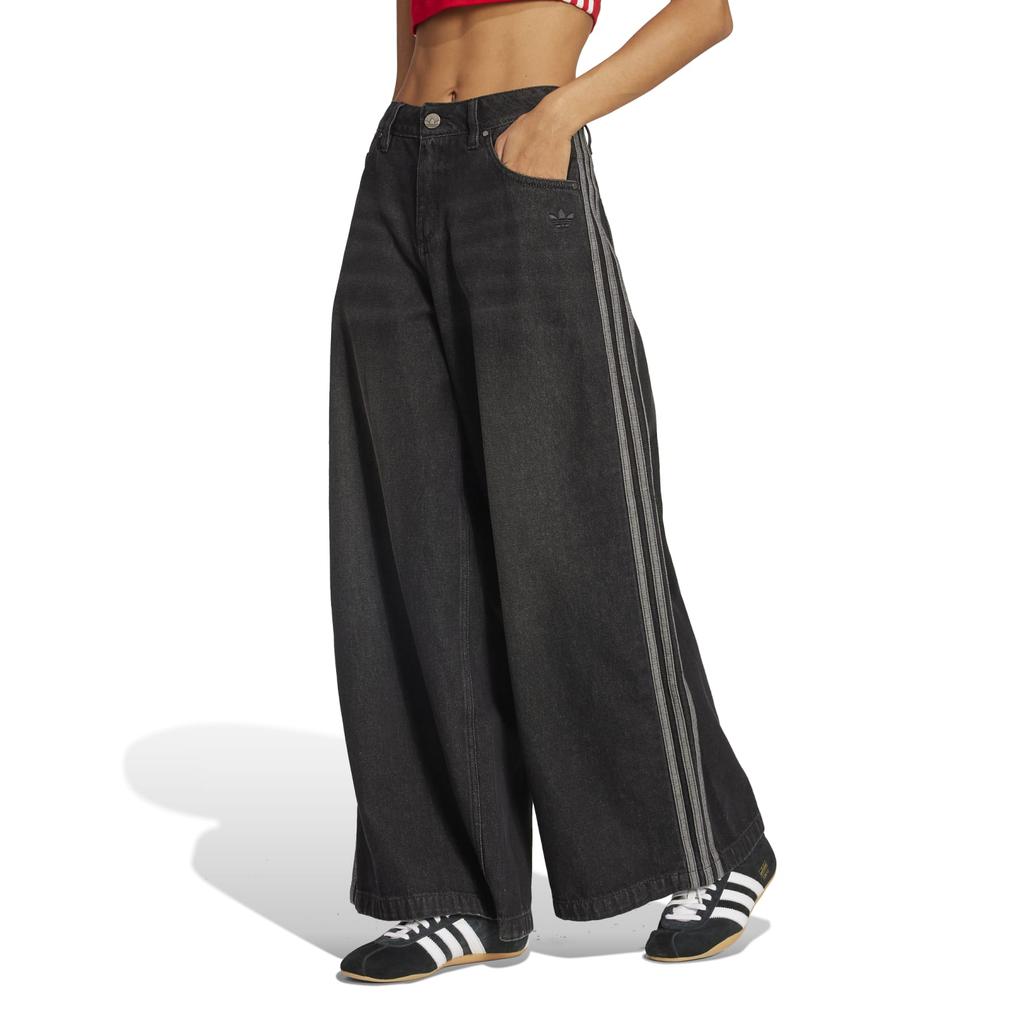 Adidas ADICOLOR ADILENIUM Women's Jeans Black JV7453 Size 32/32