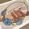 And American Style Unique Exaggerated Niche Necklace for Women, 2026 New Model, Purple Decorative Choker, Clavicle Chain, Stylish Sweater Chain