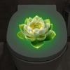 Glow-In-The-Dark Lotus Toilet Stickers Verwijderbare Zelfklevende Badkamer Decor Stickers Muursticker Huisdecoratie Toiletbrilsticker