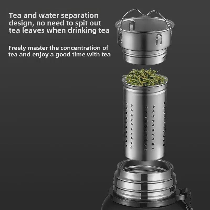 Large Capacity 316 Stainless Steel Men's Portable Thermos Cup