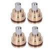 4 Pezzi Spingitore Joystick Valvola di Controllo Dimensioni Standard Installazione Facile Maniglia Escavatore Valvola di Controllo per CAT 10x25mm