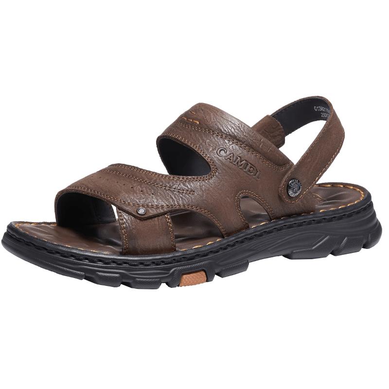 CAMEL Men s Leather Two-Way Beach Sandals 39