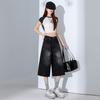 Fashion Summer Vintage High Waist Loose Cropped Capri Pants For Women Versatile High Street Straight Denim Trendy Slimming FigureFlattering Daily Wear