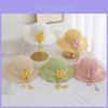 Childrens Straw Hat For Kids Summer Sun Protection With Wide Brim For Beach Outings