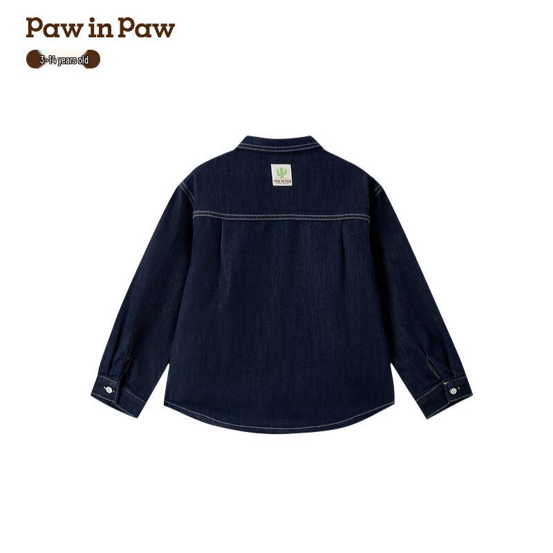 

PawinPaw Boys Cartoon Bear Denim Long-Sleeve Shirt 120