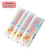 ZISIZ Colorful Disposable Drinking Straws