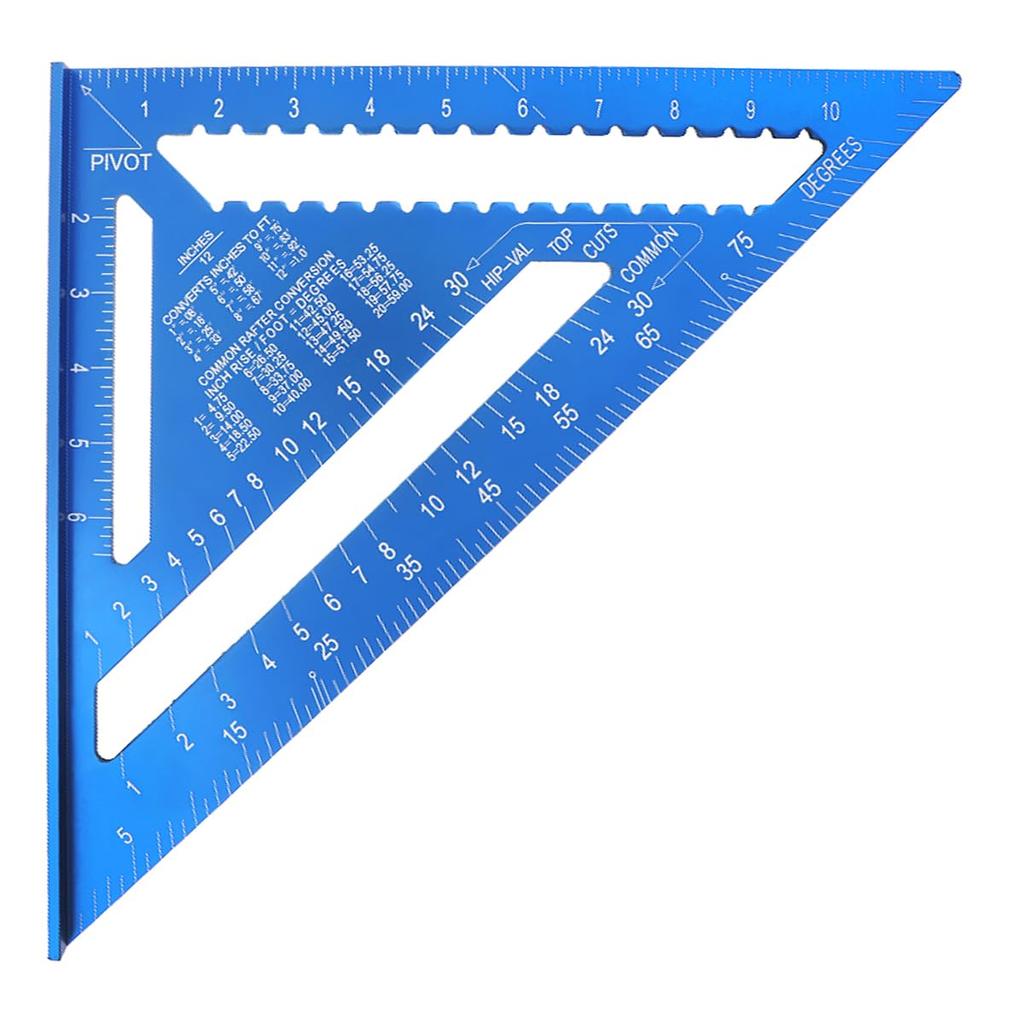 Smgda Triangular Ruler for 30 X 30 Aluminum with Adjustable Compatible with Professional Triangular Ruler for Architecture and Drafting Woodworking,