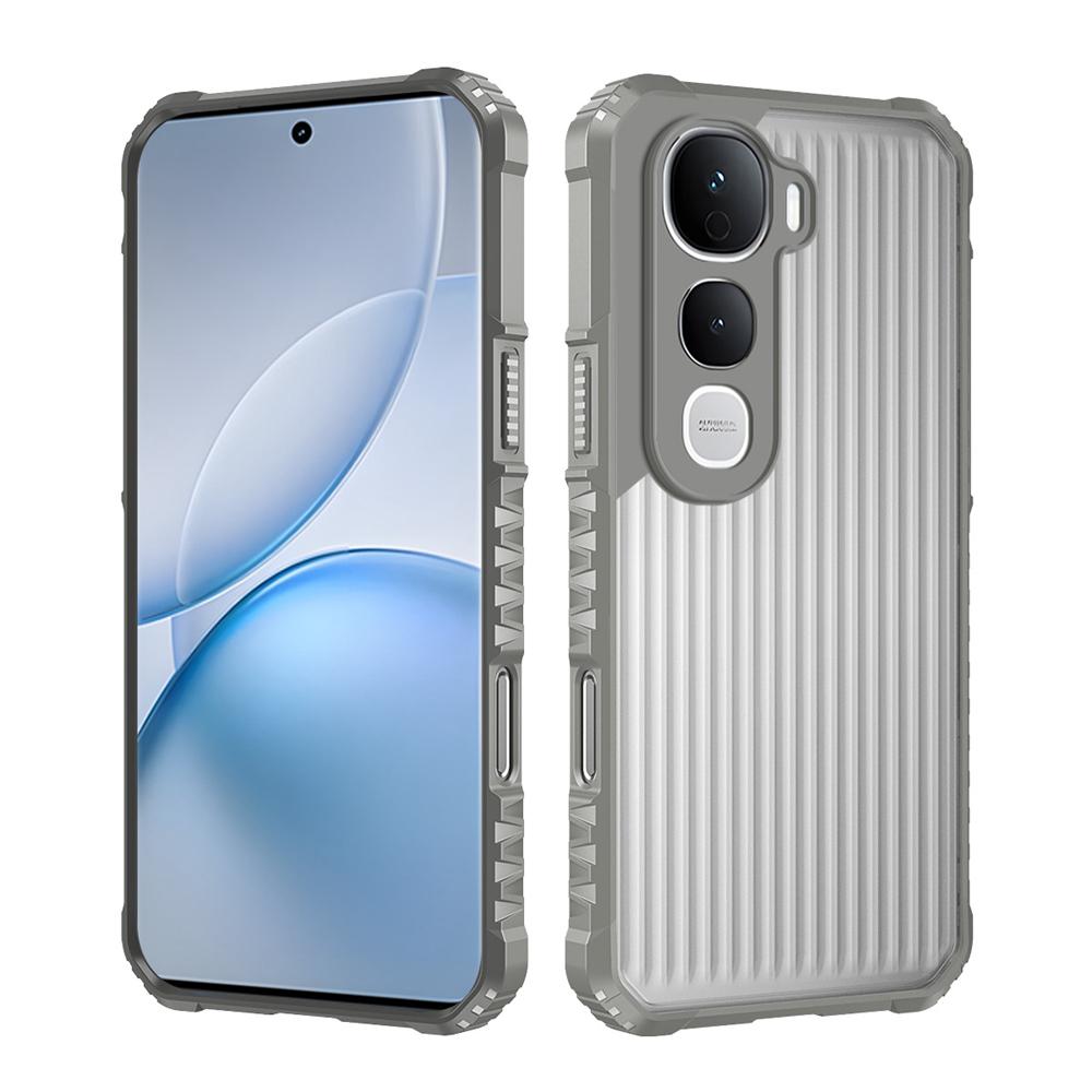 KEYSION Heavy Duty Shockproof Phone Case for IQOO Z10 Lite Soft Silicone+PC Translucent Matte Back Cover for VIVO IQOO Z10 Lite