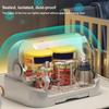 Drying Rack for Bottles Cups Dustproof Bottle Storage with Removable Drip Tray Toddler Bottles Storage Box with Good Sealing