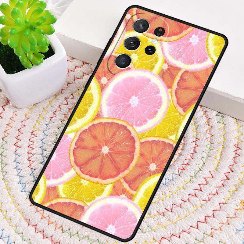 Fruit lemon orange durian Phone Case for Samsung Galaxy note 10 pro S26 Ultra S23 S24 FE S25 S21 S22 PLUS shockproof Cove