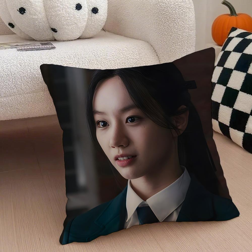 singer bubbly LLee Hyeri Cushion Cover Throw Pillow Cover Hidden Button Durable Polyester Chair Cushion