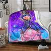 Whimsical Nighttime Adventure Flannel Blanket Super Soft Warm Cozy Blanket For Sofa Bed Office Travel Allseason Home Decor Gift