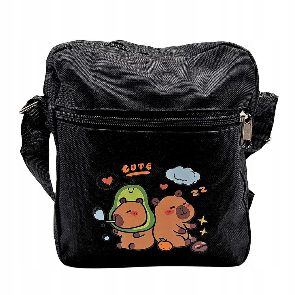 Kapybara Backpack School Roomy Satchel Set 3In1 Pencil Case Bag