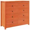 Sideboard Wachsbraun 100 x 40 x 90 cm Massivholz Kiefer