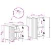 2 Piece Bathroom Cabinet Set ZWOLLE Sonoma Grey