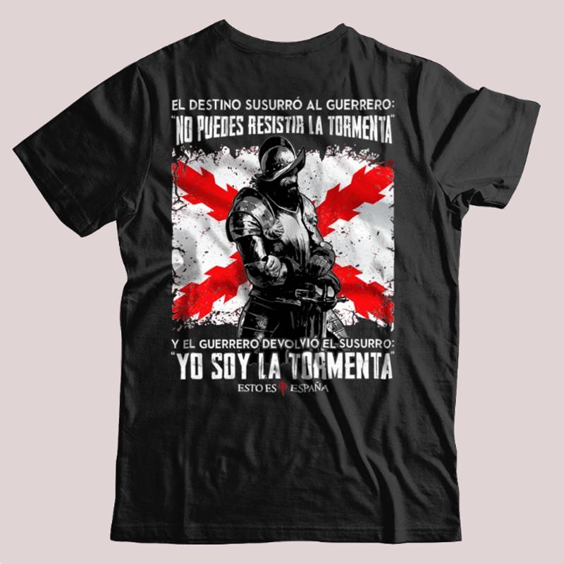Burgundy Cross Flag Tercios Españoles This Is Spain T-Shirt Short Sleeve Casual 100% Cotton O-Neck Summer Mens T-shirt XL