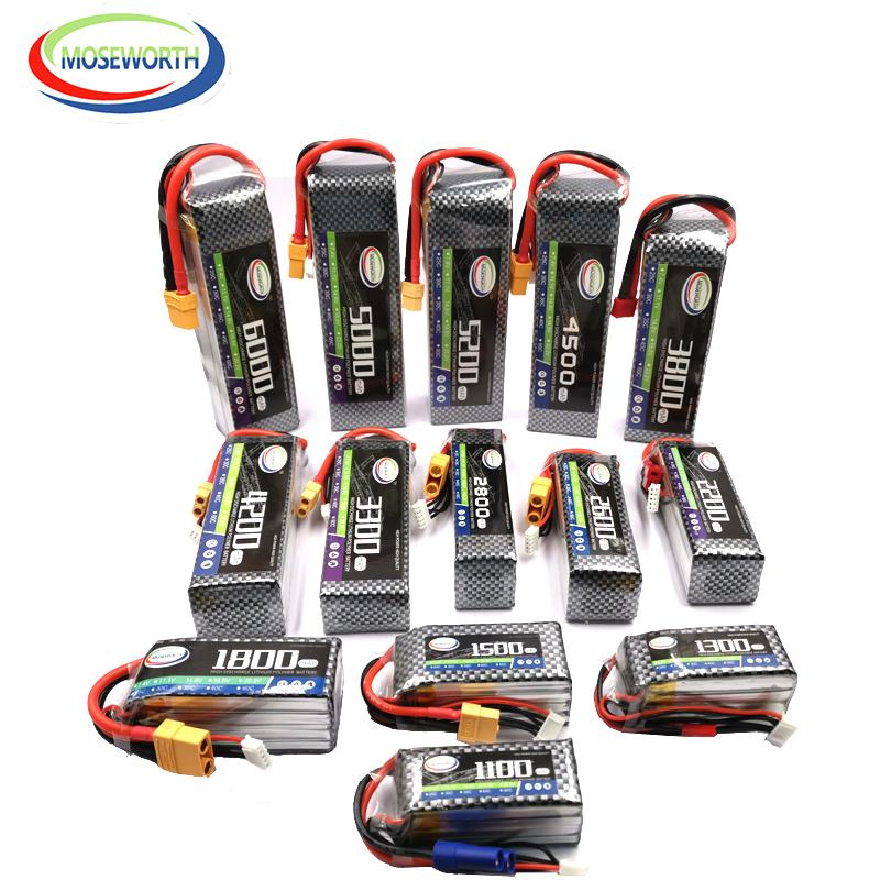 

2S 3S 4S 6S 2200 4200 5200 6000mAh 30C 40C 60C 7.4V 11.1V 14.8V RC LiPo Battery For RC Drone Helicopter Aircraft Airplane Car 30C