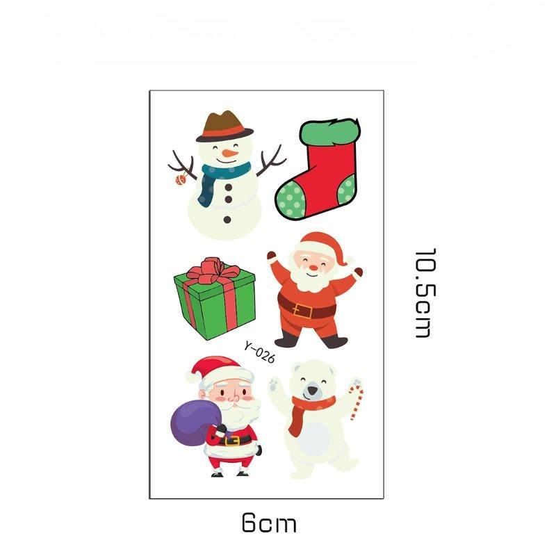 Children's Cartoon Glow-in-the-dark Tattoo with Fluorescent Green Waterproof Bonus Sticker