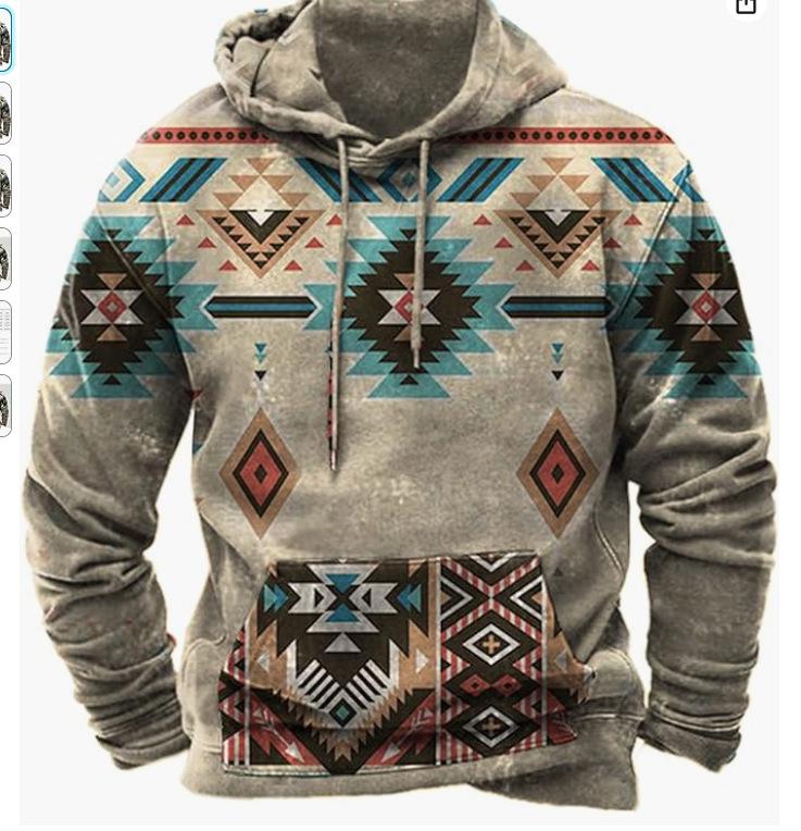 Men's 3D Print Hooded Sweatshirt - Autumn/Winter Collection with Drawstring & Pocket