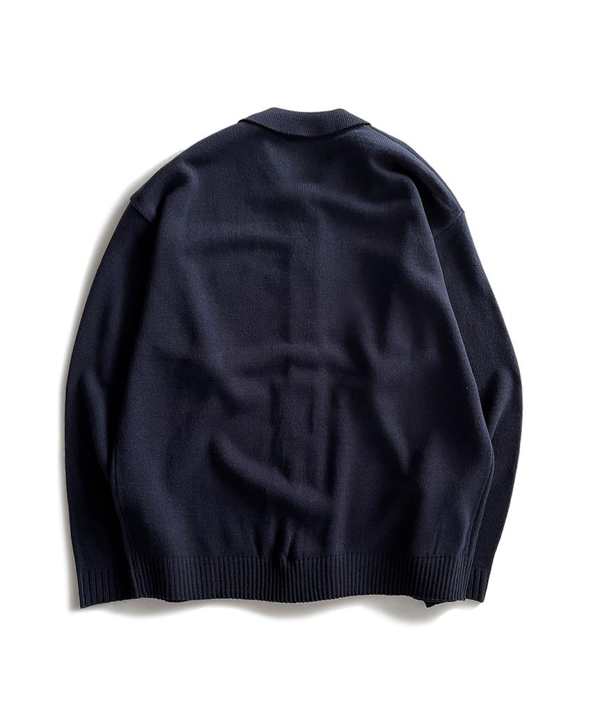 TENNIS BOY CLUB Collar Cardigan Navy
