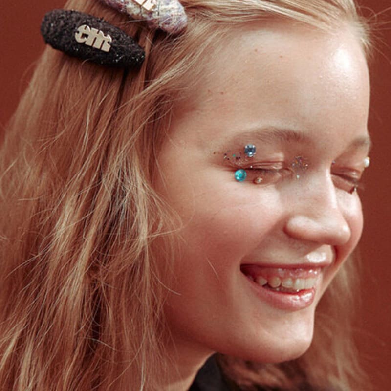 

Elizabeth Moments Black Oval Simple Tweed Hair Pin Mini