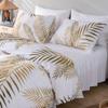 Universal for All Seasons 3 Pcs/Set Home Textile Bedding Printing Pearlescent Paste Gilt Pillowcase Quilt Cover Three Piece Set