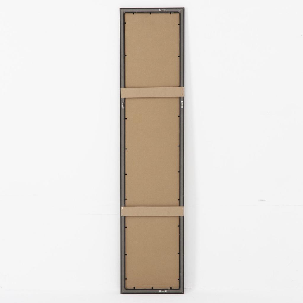Fujiboeki Mirror Width 27 x Height 120cm Brown Woodgrain Shatterproof Slim 10524 Full-length Wall-mounted