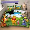 Winnie Pooh'S Forest Adventure Print 3Pcs Bedding Setduvet Cover With 2 Bedropillowcase Home Birthday Gift