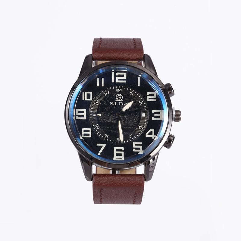 Men’s Retro Digital Quartz Watch: Fashionable Business Belt & Casual Style for Students