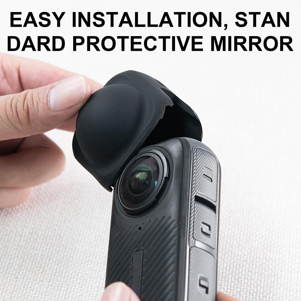 Quality Silicone Lens Protector for Outdoor Adventure for Insta360 X4 Cameras Scratch Resistant Silicone Lens Shield