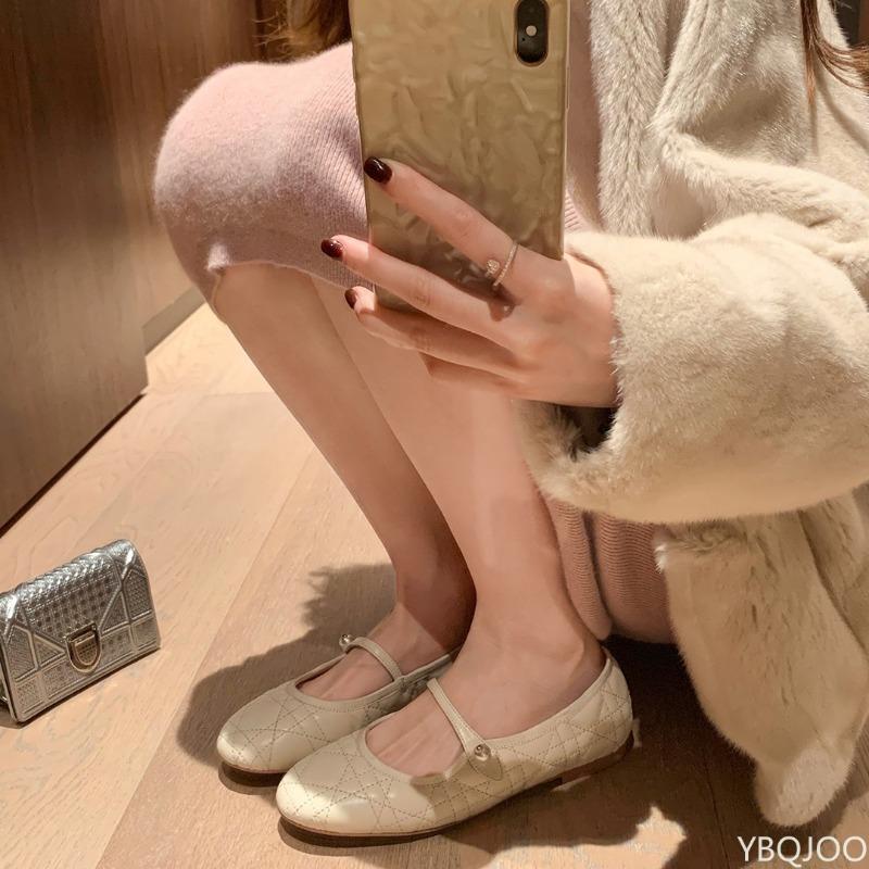 Fashion 2025 Round Toe shallow mouth Shoes High Quality Fashion Women's Flat Shoes Casual Lightweight Breathable non-slip Ladies Shoes