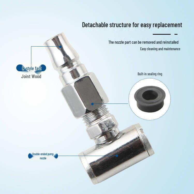 Tire Inflator Nozzle Set: Air Nozzle, Pump Nozzle, Inflator Rod, Quick-Release Nozzle, Deflation Rod for Tire Repair & Inflation