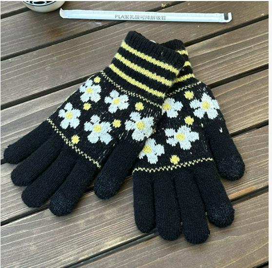 

Женские зимние шерстяные перчатки для велоспорта с сенсорным экраном - на флисовой подкладке, нескользящие, непродуваемые