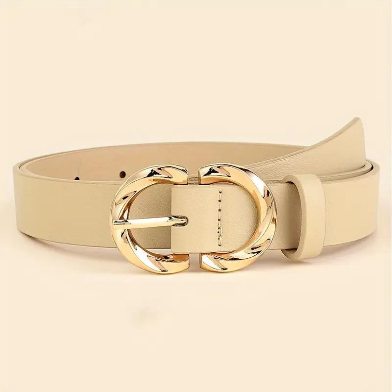A Set of Three Women'S Minimalist and Stylish Versatile Belts, Classic Belts for Jeans and Dresses, Two-Ring Solid Color Elegant Belts