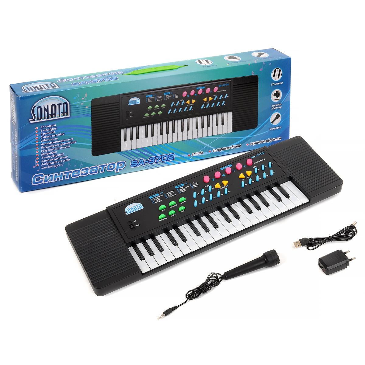 

Синтезатор Соната Sa-3702 37 клавиш 8 тембров 8 ритмов