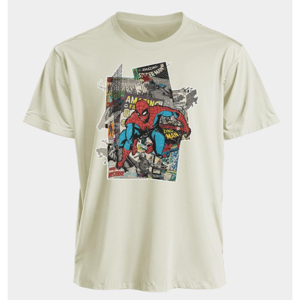 Men's and Women's T-shirts Spider-Man Summer American Style Spring and Autumn New Loose Oversized Casual Short-sleeved