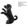 3D Printed Cute Dog Figurine Funny Puppy Sculpture Desktop Small Black Dog Ornament for Shelf Desk Home Office Decor