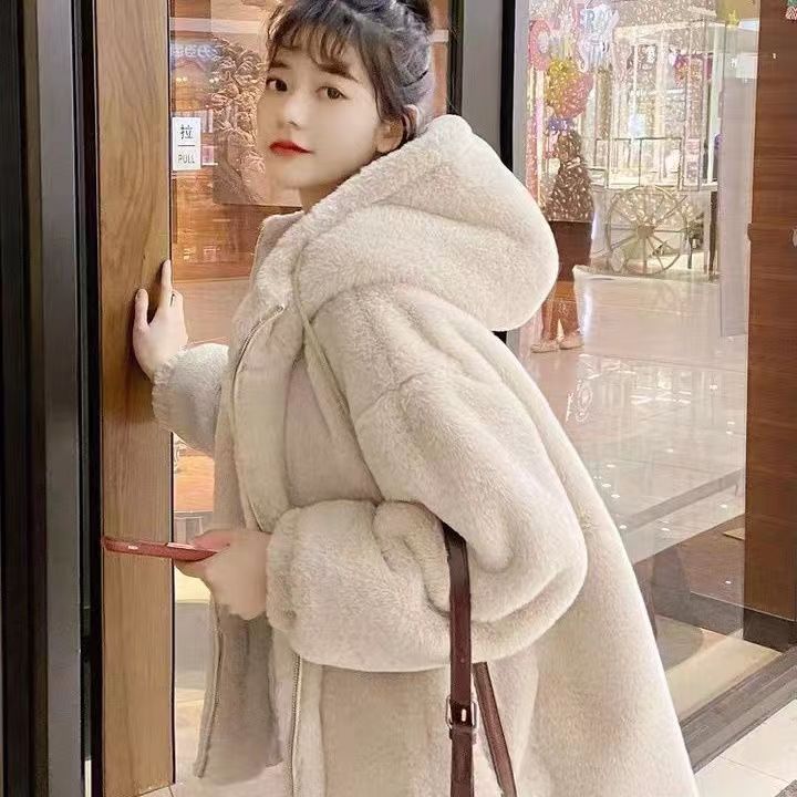 Imitation fur new light imitation rabbit fur short coat thickened imitation lamb wool plush coat female winter
